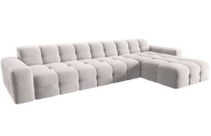 Micadoni Sametov&aacute; rohov&aacute; pohovka Kendal 357 cm