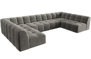 Micadoni Sametov&aacute; rohov&aacute; pohovka Kendal 372 cm