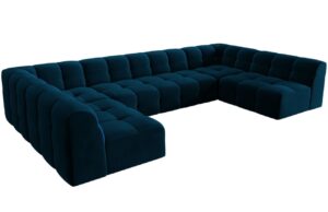 Micadoni Sametov&aacute; rohov&aacute; pohovka Kendal 372 cm