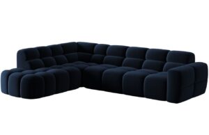 Micadoni Sametov&aacute; rohov&aacute; pohovka Lisa 293 cm