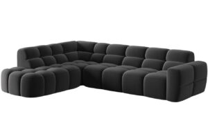 Micadoni Sametov&aacute; rohov&aacute; pohovka Lisa 293 cm