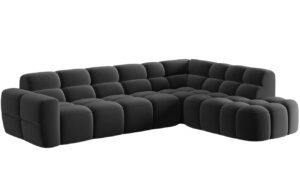 Micadoni Sametov&aacute; rohov&aacute; pohovka Lisa 293 cm