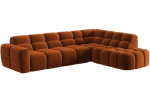 Micadoni Sametov&aacute; rohov&aacute; pohovka Lisa 293 cm