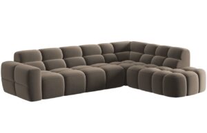 Micadoni Sametov&aacute; rohov&aacute; pohovka Lisa 293 cm