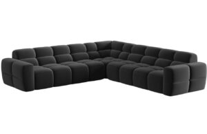 Micadoni Sametov&aacute; rohov&aacute; pohovka Lisa 310 cm