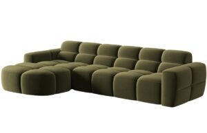 Micadoni Sametov&aacute; rohov&aacute; pohovka Lisa 310 cm