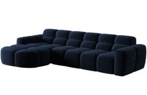 Micadoni Sametov&aacute; rohov&aacute; pohovka Lisa 310 cm