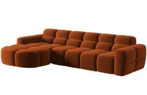 Micadoni Sametov&aacute; rohov&aacute; pohovka Lisa 310 cm