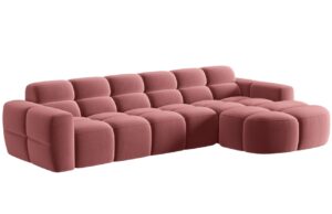 Micadoni Sametov&aacute; rohov&aacute; pohovka Lisa 310 cm