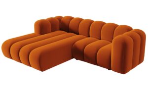 Micadoni Sametov&aacute; rohov&aacute; pohovka Lupine 228 cm