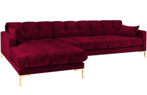 Micadoni Sametov&aacute; rohov&aacute; pohovka Mamaia 293 cm