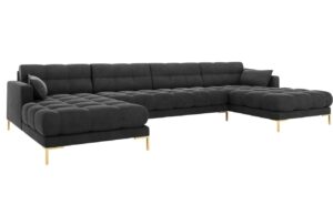 Micadoni Sametov&aacute; rohov&aacute; pohovka Mamaia 383 cm