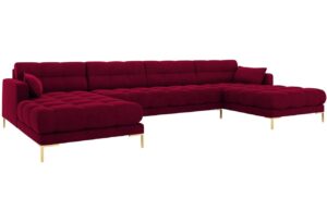 Micadoni Sametov&aacute; rohov&aacute; pohovka Mamaia 383 cm