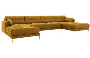 Micadoni Sametov&aacute; rohov&aacute; pohovka Mamaia 383 cm