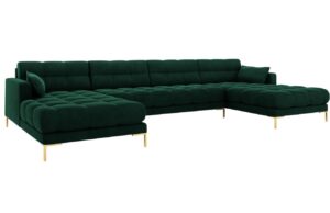 Micadoni Sametov&aacute; rohov&aacute; pohovka Mamaia 383 cm