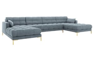 Micadoni Sametov&aacute; rohov&aacute; pohovka Mamaia 383 cm