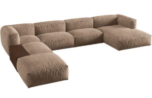 Micadoni Sametov&aacute; rohov&aacute; pohovka Martina 406 cm