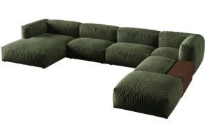 Micadoni Sametov&aacute; rohov&aacute; pohovka Martina 406 cm