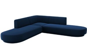 Micadoni Sametov&aacute; rohov&aacute; pohovka Miley 248 cm