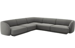 Micadoni Sametov&aacute; rohov&aacute; pohovka Miley 255 cm