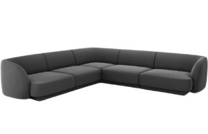 Micadoni Sametov&aacute; rohov&aacute; pohovka Miley 255 cm