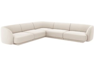 Micadoni Sametov&aacute; rohov&aacute; pohovka Miley 255 cm