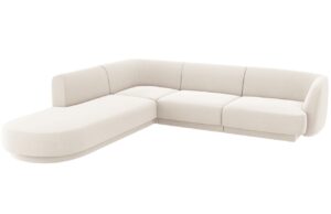 Micadoni Sametov&aacute; rohov&aacute; pohovka Miley 255 cm