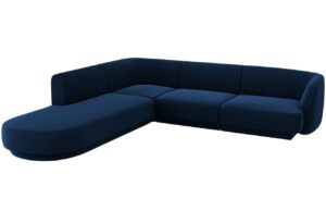 Micadoni Sametov&aacute; rohov&aacute; pohovka Miley 255 cm