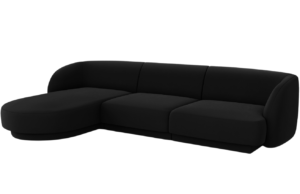 Micadoni Sametov&aacute; rohov&aacute; pohovka Miley 255 cm