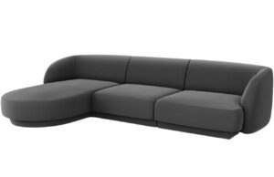 Micadoni Sametov&aacute; rohov&aacute; pohovka Miley 255 cm