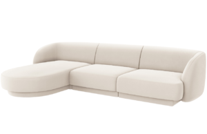 Micadoni Sametov&aacute; rohov&aacute; pohovka Miley 255 cm