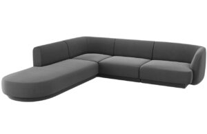 Micadoni Sametov&aacute; rohov&aacute; pohovka Miley 255 cm