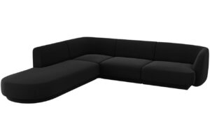 Micadoni Sametov&aacute; rohov&aacute; pohovka Miley 255 cm