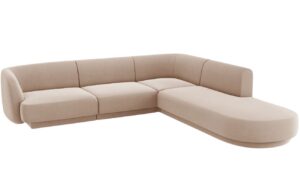 Micadoni Sametov&aacute; rohov&aacute; pohovka Miley 255 cm