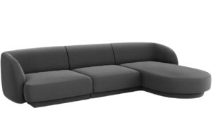 Micadoni Sametov&aacute; rohov&aacute; pohovka Miley 255 cm