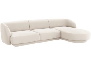 Micadoni Sametov&aacute; rohov&aacute; pohovka Miley 255 cm