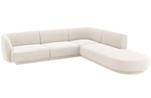 Micadoni Sametov&aacute; rohov&aacute; pohovka Miley 255 cm