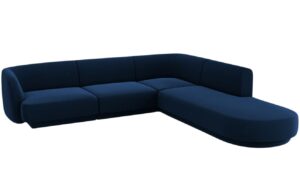 Micadoni Sametov&aacute; rohov&aacute; pohovka Miley 255 cm