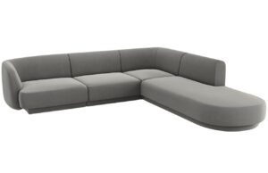 Micadoni Sametov&aacute; rohov&aacute; pohovka Miley 255 cm