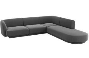 Micadoni Sametov&aacute; rohov&aacute; pohovka Miley 255 cm