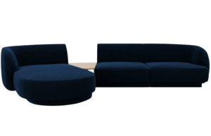 Micadoni Sametov&aacute; rohov&aacute; pohovka Miley 303 cm