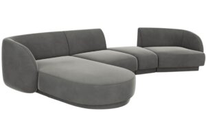 Micadoni Sametov&aacute; rohov&aacute; pohovka Miley 325 cm