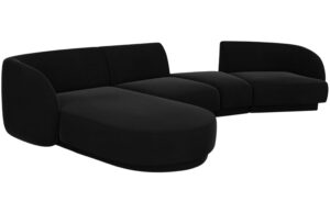 Micadoni Sametov&aacute; rohov&aacute; pohovka Miley 325 cm