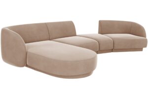 Micadoni Sametov&aacute; rohov&aacute; pohovka Miley 325 cm