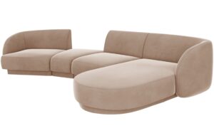 Micadoni Sametov&aacute; rohov&aacute; pohovka Miley 325 cm