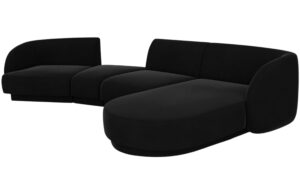 Micadoni Sametov&aacute; rohov&aacute; pohovka Miley 325 cm