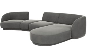 Micadoni Sametov&aacute; rohov&aacute; pohovka Miley 325 cm