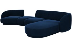 Micadoni Sametov&aacute; rohov&aacute; pohovka Miley 325 cm