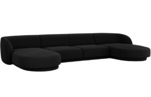 Micadoni Sametov&aacute; rohov&aacute; pohovka Miley 330 cm