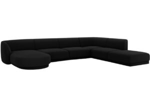 Micadoni Sametov&aacute; rohov&aacute; pohovka Miley 330 cm